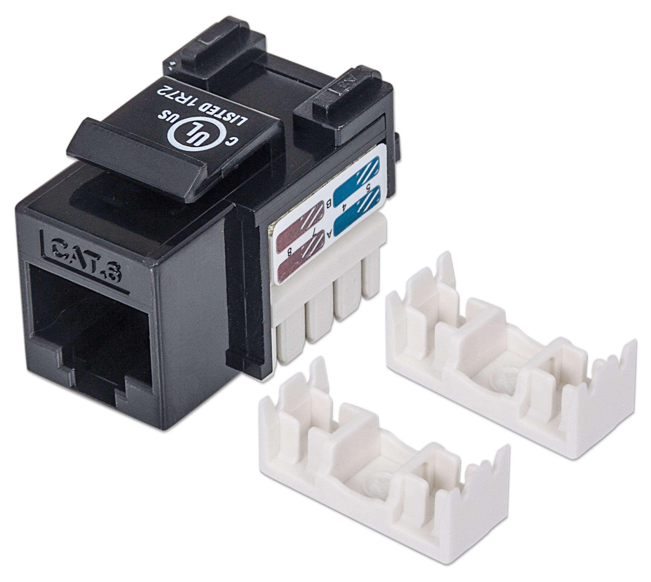 Keystone RJ45 Cat.6 UTP Nero Frutto - Connessione Veloce e Affidabile INTELLINET