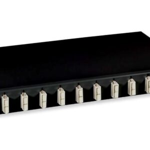 Cassetto Ottico 19'' con 12 bussole SC Duplex Multimodale OM2 Nero INTELLINET