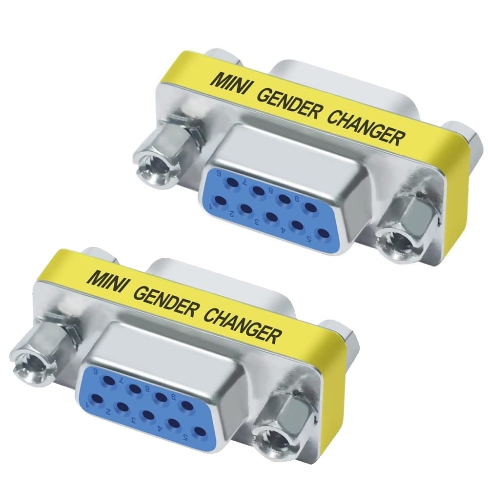 Mini Gender Changer DB9 F/F: la soluzione compatta per connessioni standard MANHATTAN