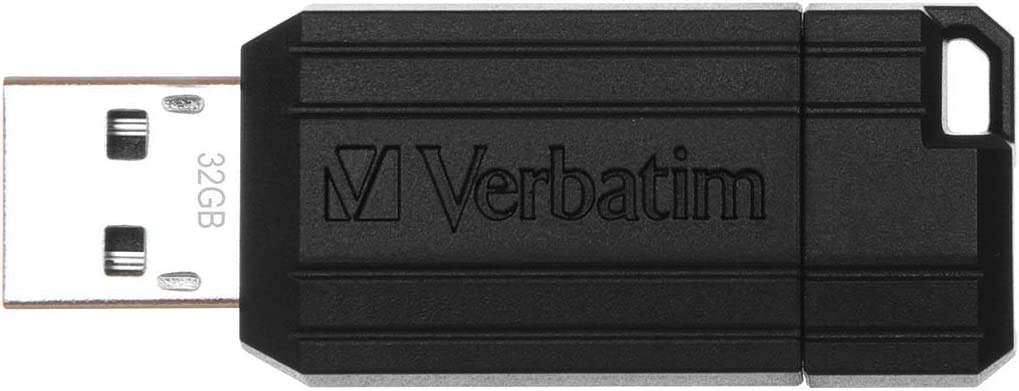 Memoria USB 2.0 PinStripe da 32Gb Colore Nero VERBATIM
