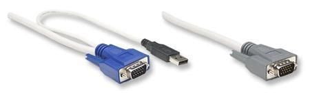 Cavo KVM switch HDB15/USB Mt. 3,0 INTELLINET