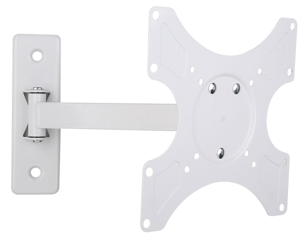 Supporto a muro per TV LED LCD 19 - 37'' inclinabile 2 snodi bianco TECHLY