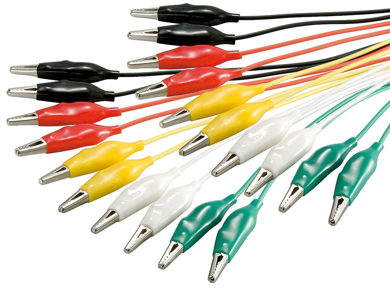 Kit Cavi di Prova Multicolore con Morsetti Coccodrillo OEM