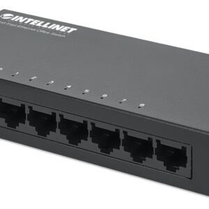 Hub Ethernet 8 Porte: Connessione Veloce e Resistente INTELLINET