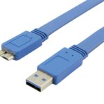 Cavo USB 3.0 SuperSpeed 0,5 m Flat - Connessione Veloce e Pratica TECHLY