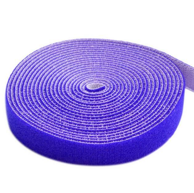 Rotolo di Feltro Adesivo Fermacavi Lunghezza 25 m Larghezza 10 mm Blu TECHLY