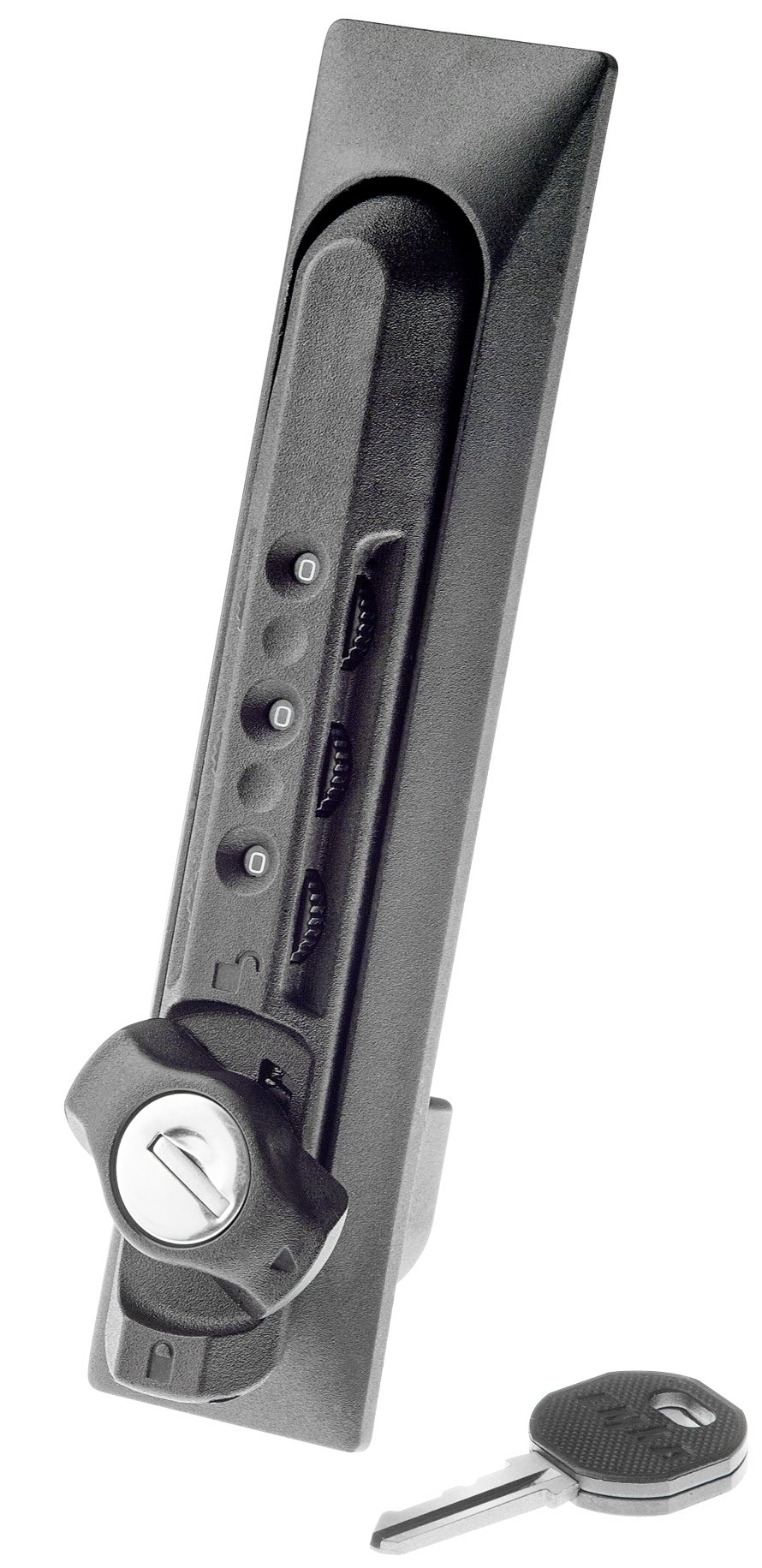 Maniglia a Combinazione per Porta Armadi Rack Nero INTELLINET