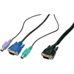 Cavo KVM Switch 3m: collegamento rapido HDB15/PS2 INTELLINET