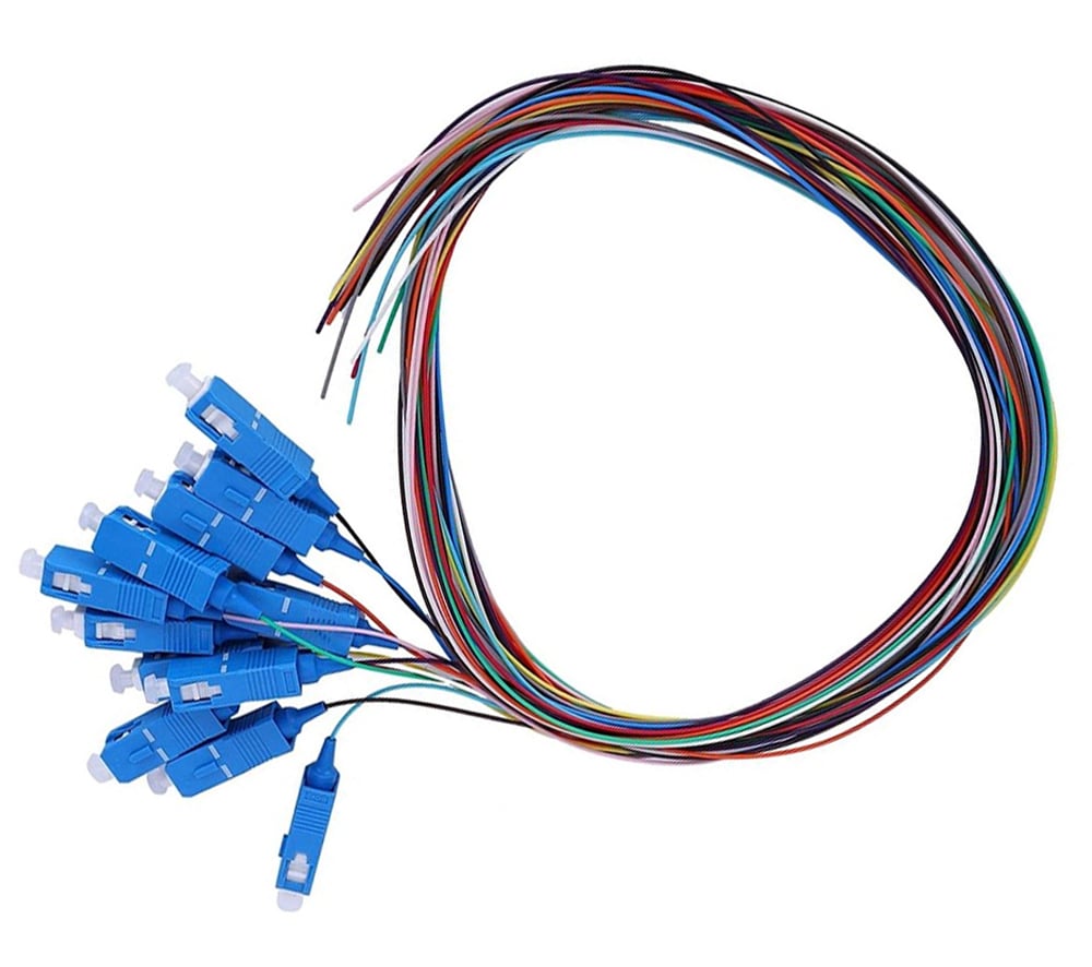 Set 12 Pigtail Fibra Ottica Monomodale OS2 SC 9/125 2 m TECHLY PROFESSIONAL