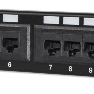 Pannello Patch 12 Porte UTP Cat.6 per Rack 10'' - Design Compatto INTELLINET