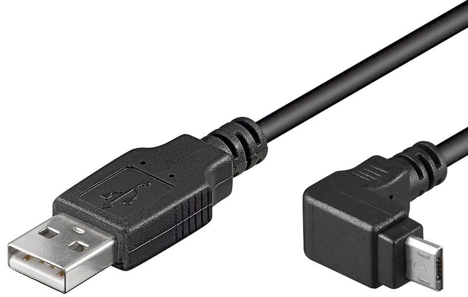 Cavo USB A Maschio a MICRO B Maschio Angolato 1,8m GOOBAY
