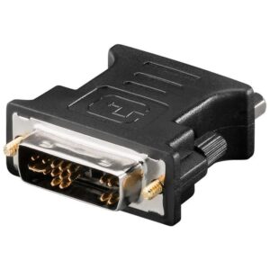 Adattatore Video Analogico DVI Maschio / VGA Femmina Nero MANHATTAN