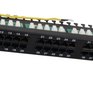 Pannello Patch 50 Porte UTP Cat.3 Nero Telco INTELLINET