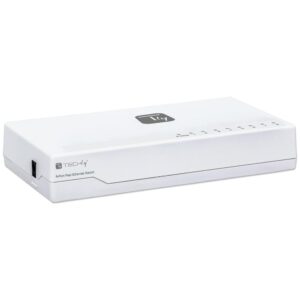 Switch Hub 10/100 Mbps Fast Ethernet 8 Porte TECHLY