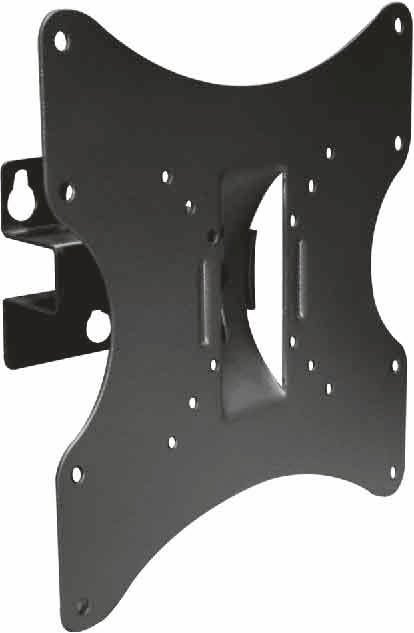 Supporto a Muro Inclinabile per TV 17-42'' Nero TECHLY