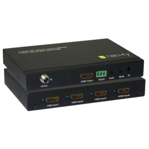 Multiview HDMI 4x1 con switch seamless TECHLY