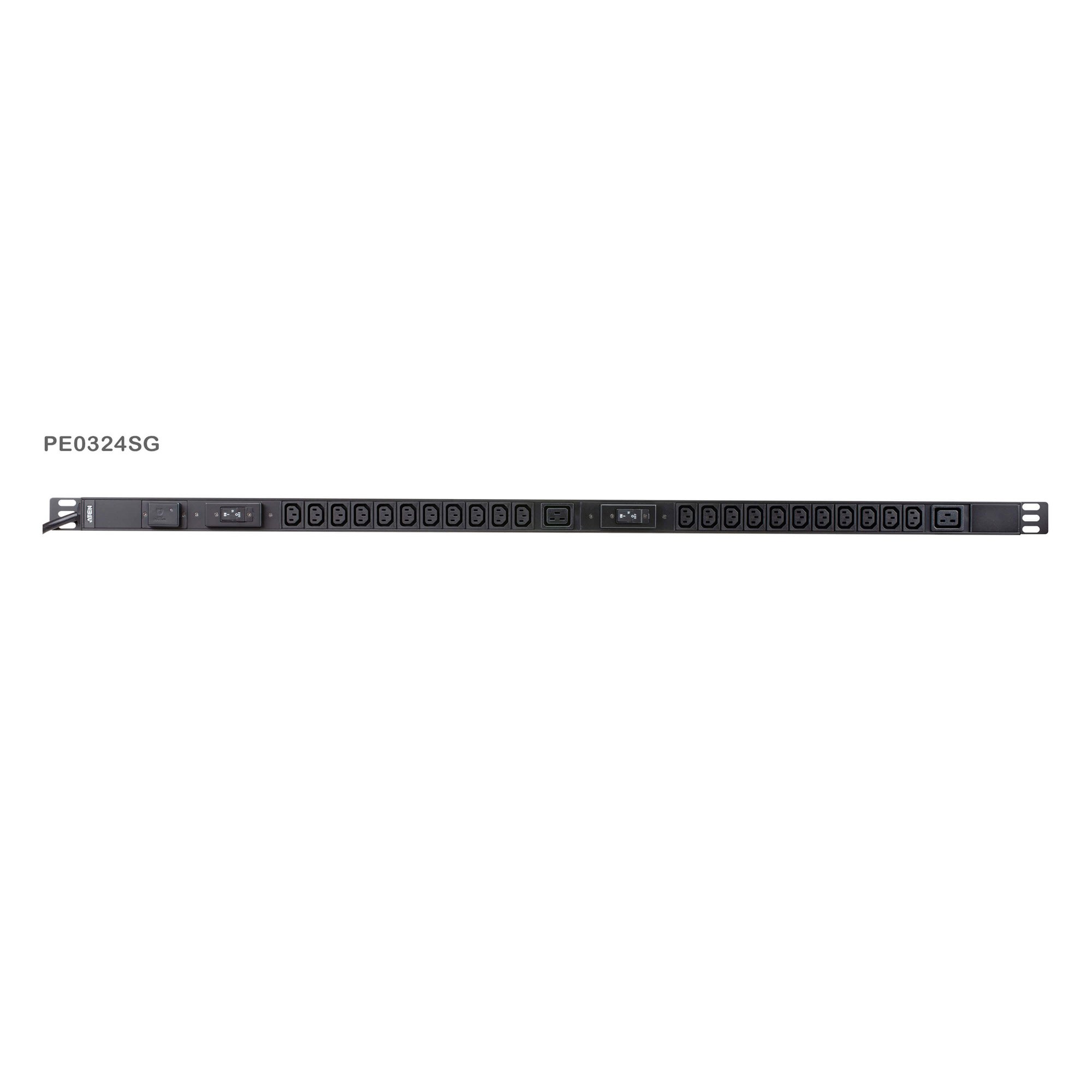 Multipresa Rack PDU 1U 22p IEC-C13 2p C19 Protezione Sovratensione ATEN