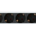 Multipresa 8 Posti da Rack 19'' Spina Schuko Angolata 1U TECHLY PROFESSIONAL