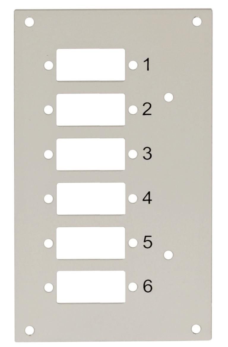 Pannello Frontale 6 Connessioni SC-Duplex per Box Ottico TECHLY PROFESSIONAL
