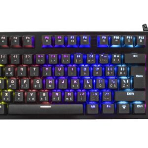 Tastiera Gaming Meccanica in Metallo RGB LED GK-1925 WHITE SHARK