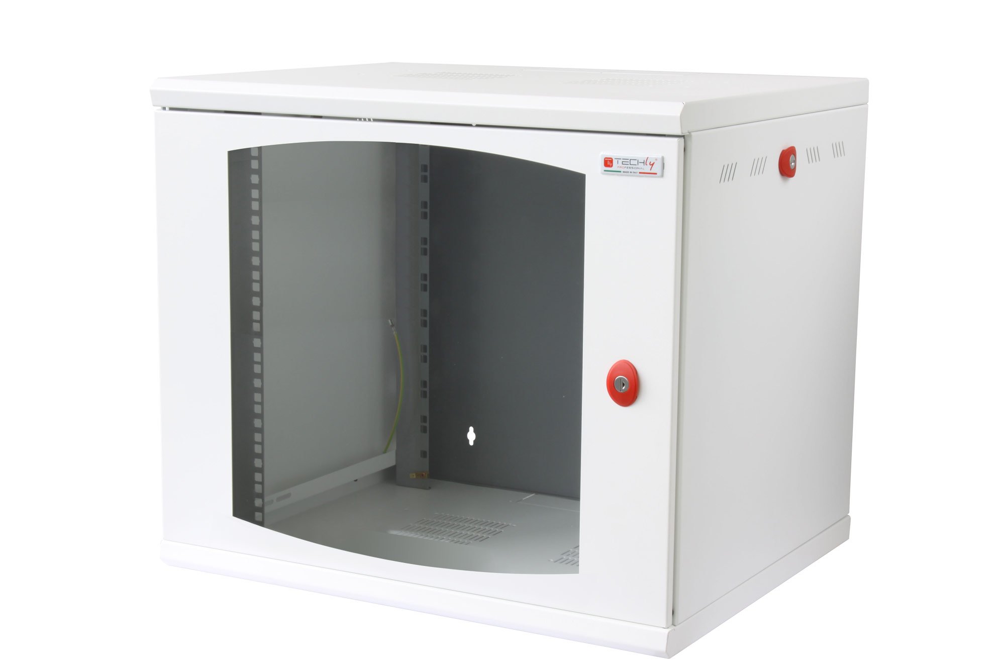 Armadio Rack 19'' a muro 10 unità sezione unica prof. 600mm Bianco TECHLY PROFESSIONAL