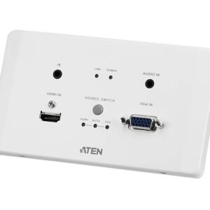 Trasmettitore HDBaseT HDMI VGA Piastra da Parete 4K a 100m, VE2812AEUT ATEN