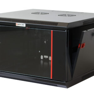 Armadio Rack 19'' a muro 6 unit&agrave; sezione unica prof. 600mm Nero INTELLINET