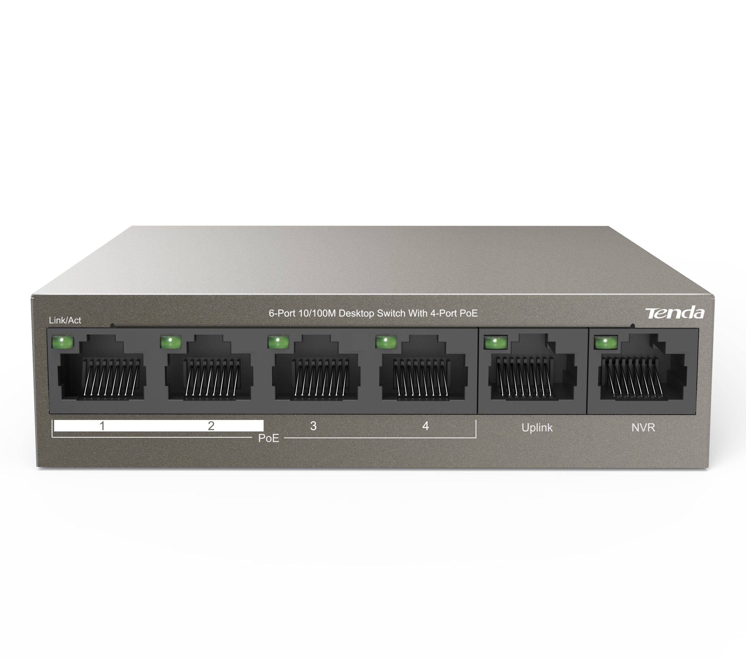 Switch Desktop 6 porte 10/100M con 4 Porte PoE 63W TEF1106P4-63W TENDA