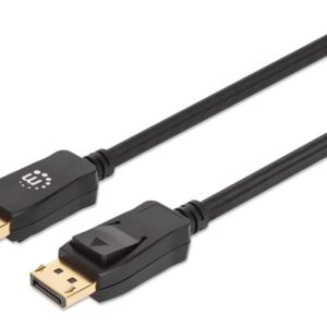 Cavo Audio/Video DisplayPort 1.4 8K a 60 Hz M/M 3m Nero MANHATTAN