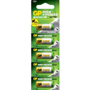 Blister 5 Batterie Alcaline Specialistiche 12V 23AF-2C5 GP BATTERIES
