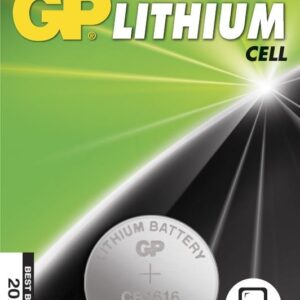 Blister 1 Batteria Litio a Bottone CR1616 GP BATTERIES