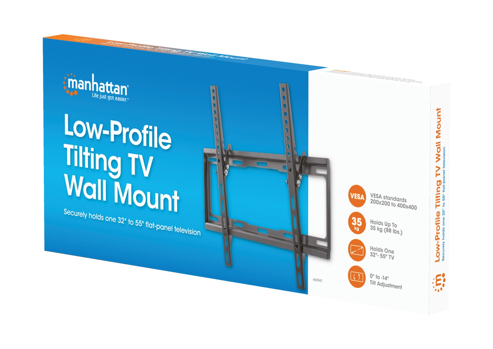 Supporto a Muro Universale Inclinabile per TV Flat-Panel 32-55'' MANHATTAN - immagine 2