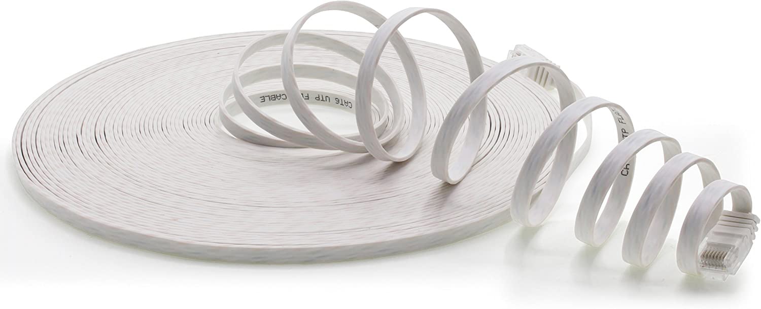 Cavo di Rete Patch Piatto in CCA Cat.5E Bianco UTP 2m TECHLY PROFESSIONAL - immagine 9