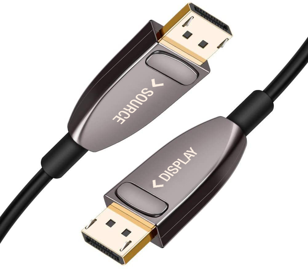 Cavo Ottico Attivo DisplayPort 1.4 AOC 8K@60Hz 32.4 Gbps Connettori a Scatto 30m TECHLY - immagine 9