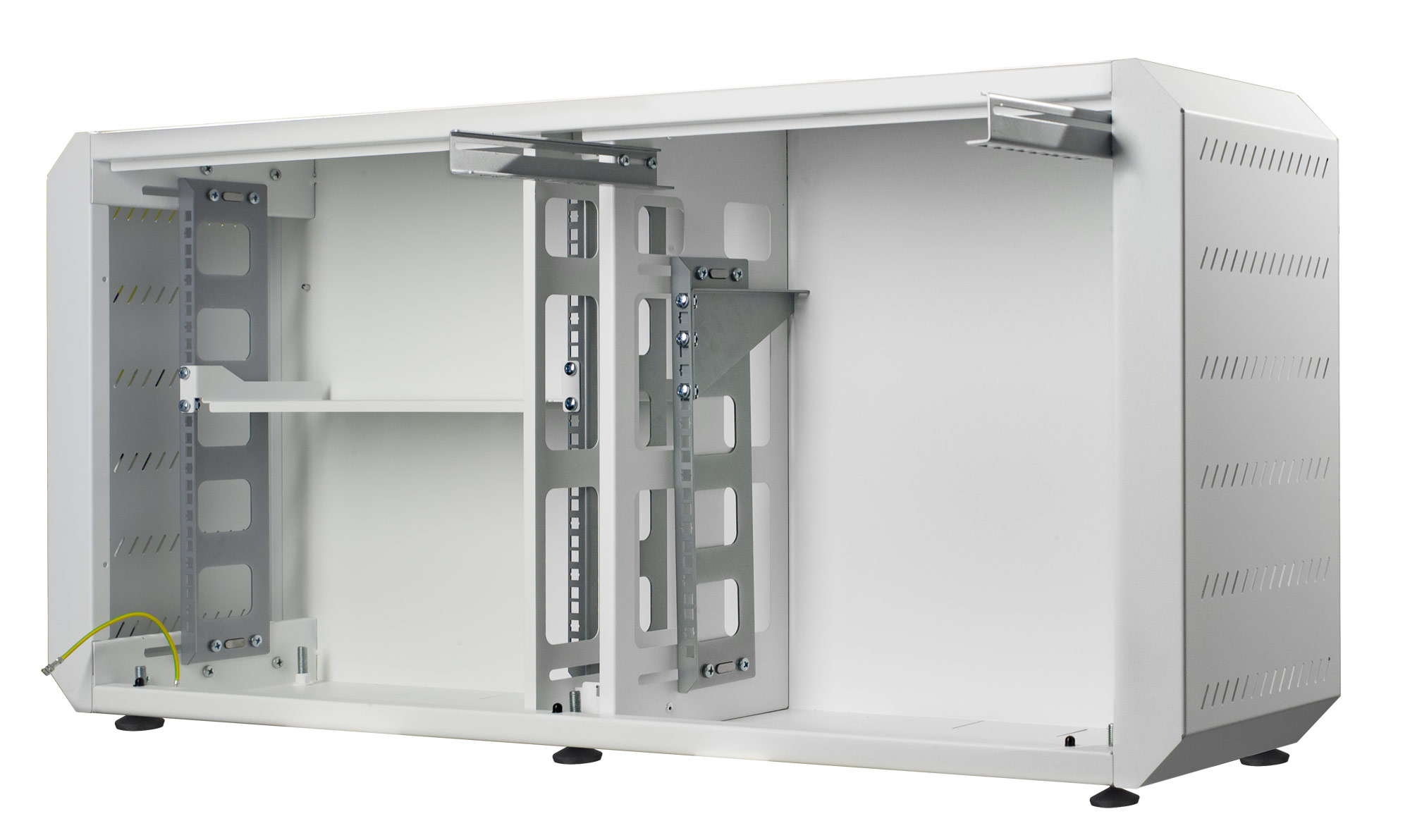 Armadio rack 19'' Ghost con porta cieca Bianco TECHLY PROFESSIONAL - immagine 10