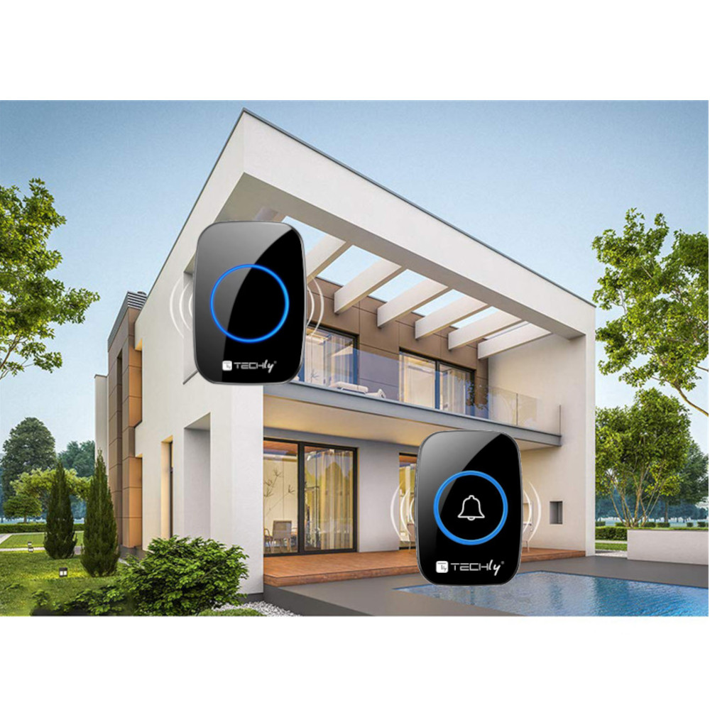 Kit Campanello Wireless fino a 300m TECHLY - immagine 10