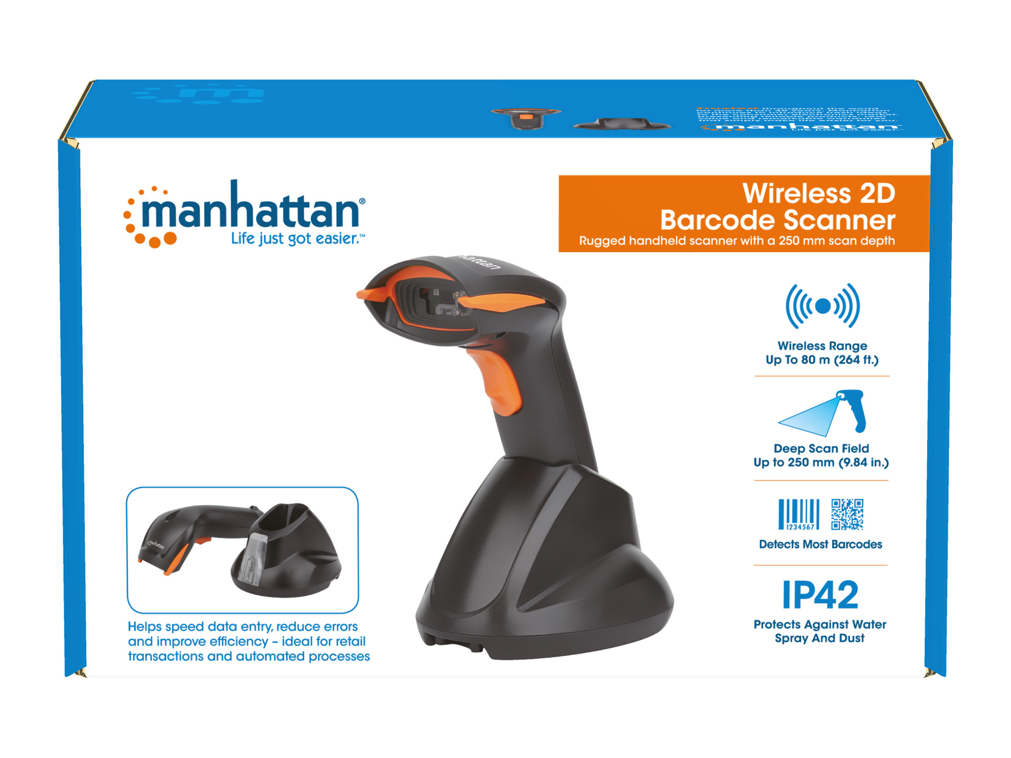 Lettore di Codici a Barre 2D Wireless MANHATTAN - immagine 10