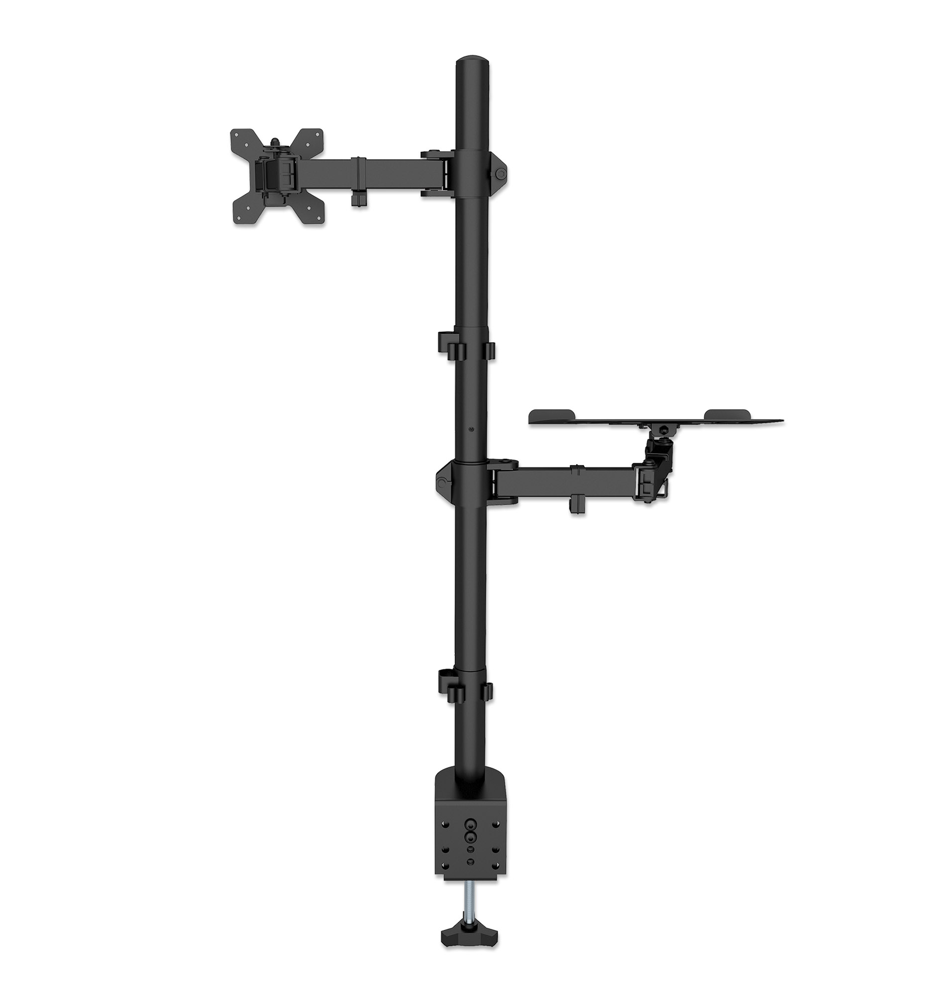 Supporto da Scrivania Braccio per Monitor 13-32'' e Mensola per Laptop MANHATTAN - immagine 10
