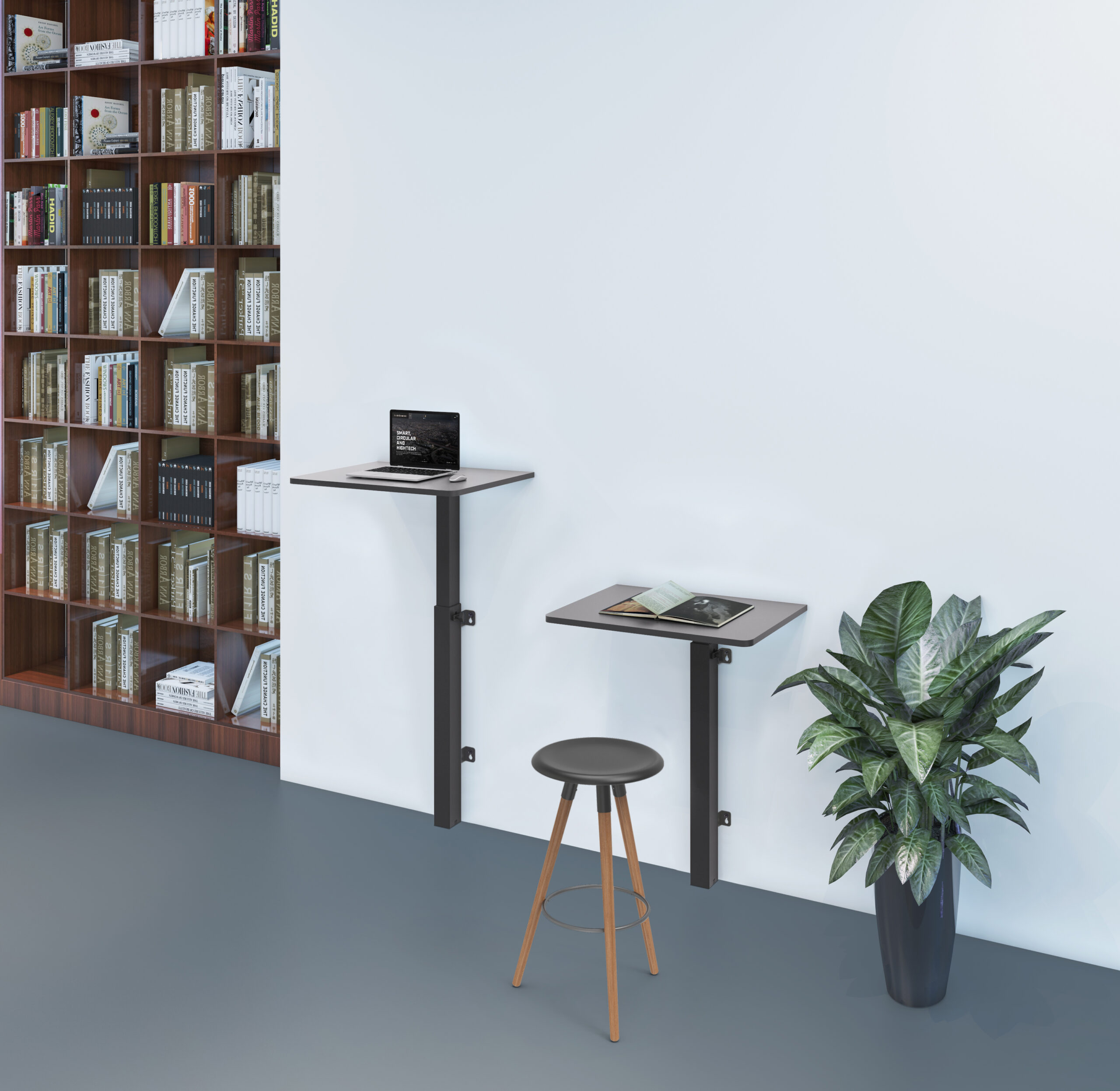 Postazione di Lavoro a Parete ad Altezza Regolabile TECHLY - immagine 10