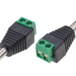 Adattatore Alimentazione Plug DC 5.5x2.1mm Maschio Terminal Block 2 pin TECHLY