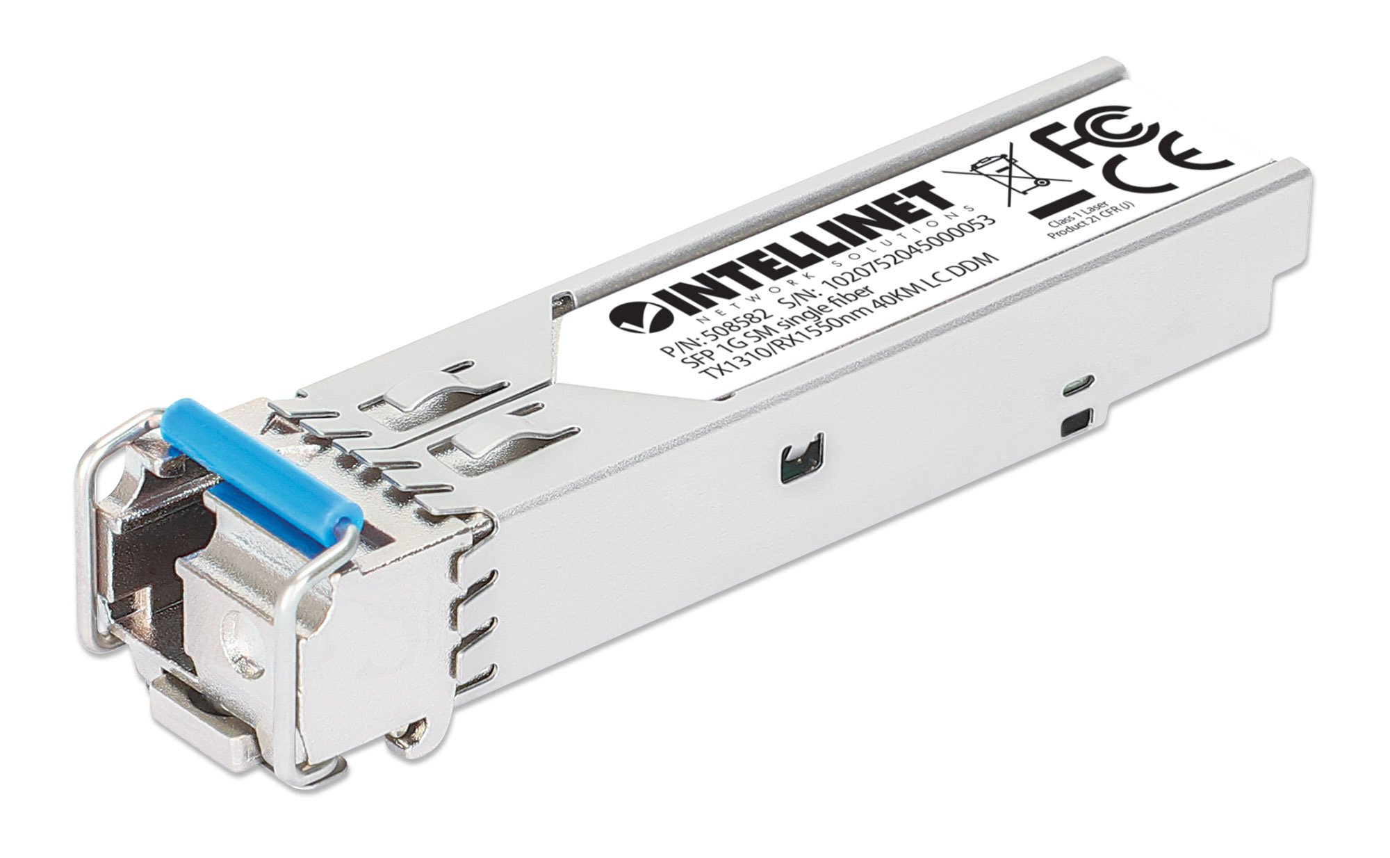 Transceiver SFP Fibra Ottica Monomodale LC 1000Base-BX Bidirezionale WDM INTELLINET