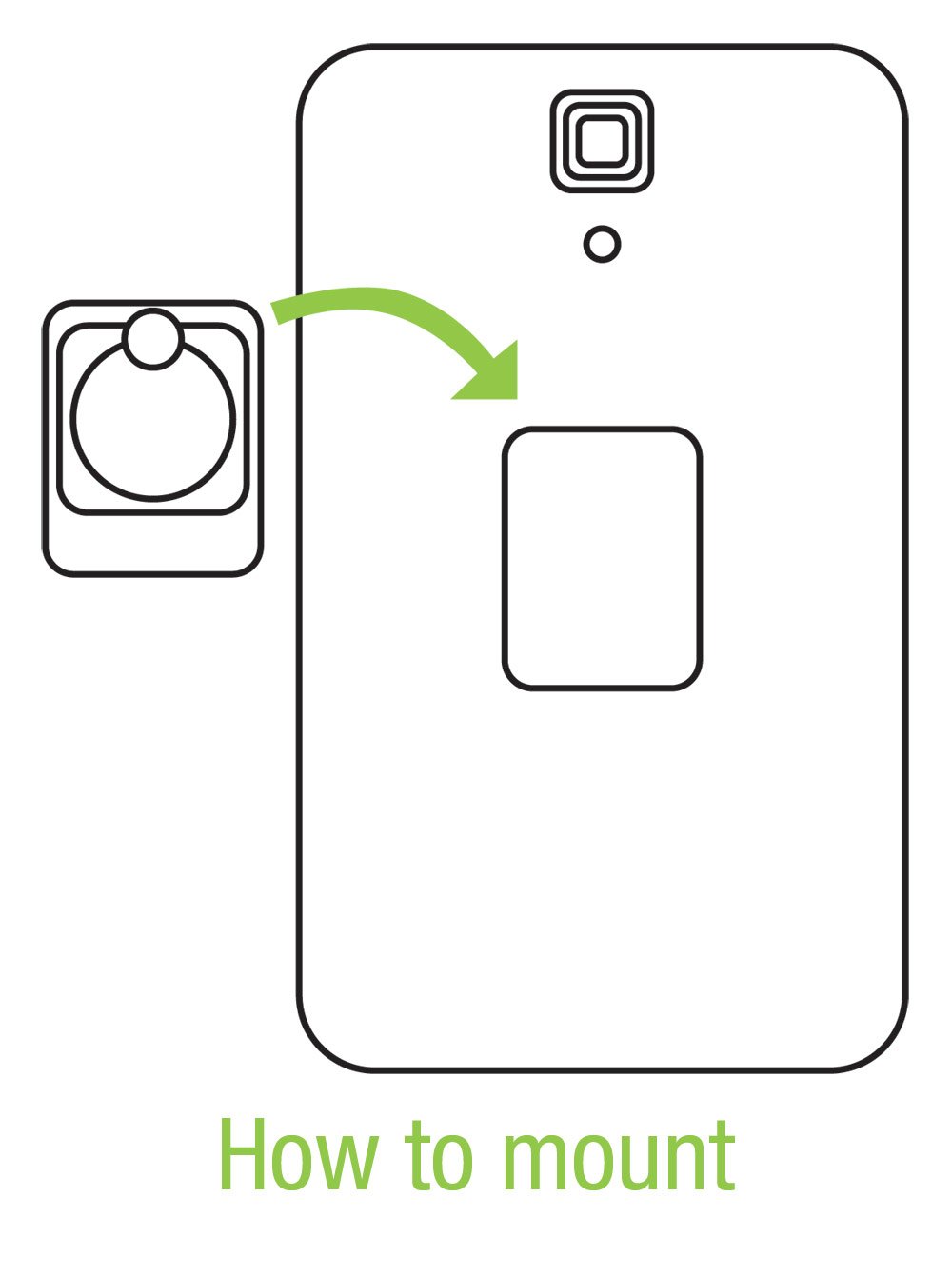 Anello e Supporto per Smartphone Nero TECHLY - immagine 6