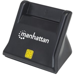 Lettore di Schede Smart SIM Desktop Nero MANHATTAN