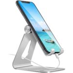 Supporto Porta Smartphone e Tablet Universale e Regolabile da Scrivania TECHLY