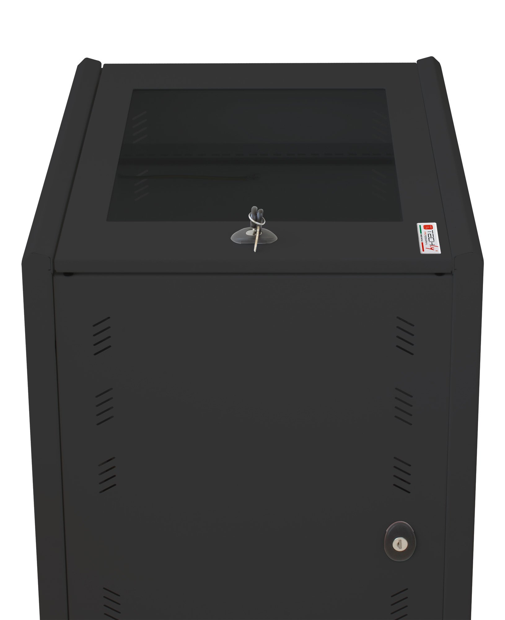 Armadio Rack 19'' ideale per Accumulatori Fotovoltaico 8U P600mm Nero TECHLY PROFESSIONAL - immagine 10