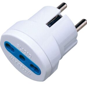 Adattatore spina Schuko a presa 10/16A Bianco TECHLY