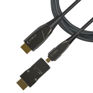 Cavo HDMI&trade; A/A Micro HDMI&trade; Active Optical Cable in Fibra Ottica 4K 50m TECHLY