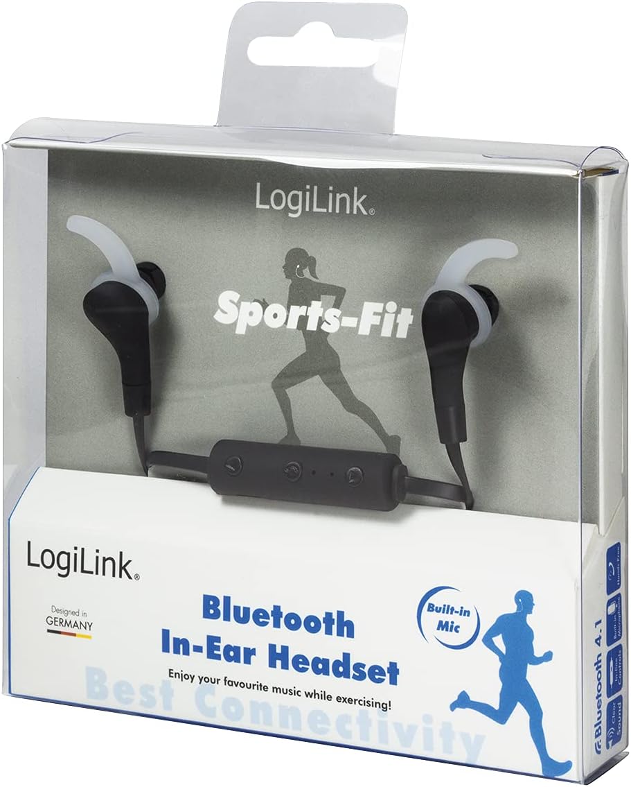 Auricolari Audio Bluetooth 5.0 In Ear con Microfono Nero LOGILINK - immagine 2