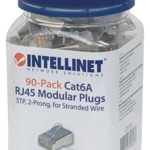 Confezione da 90 Plug Modulari Cat.6A RJ45 STP INTELLINET