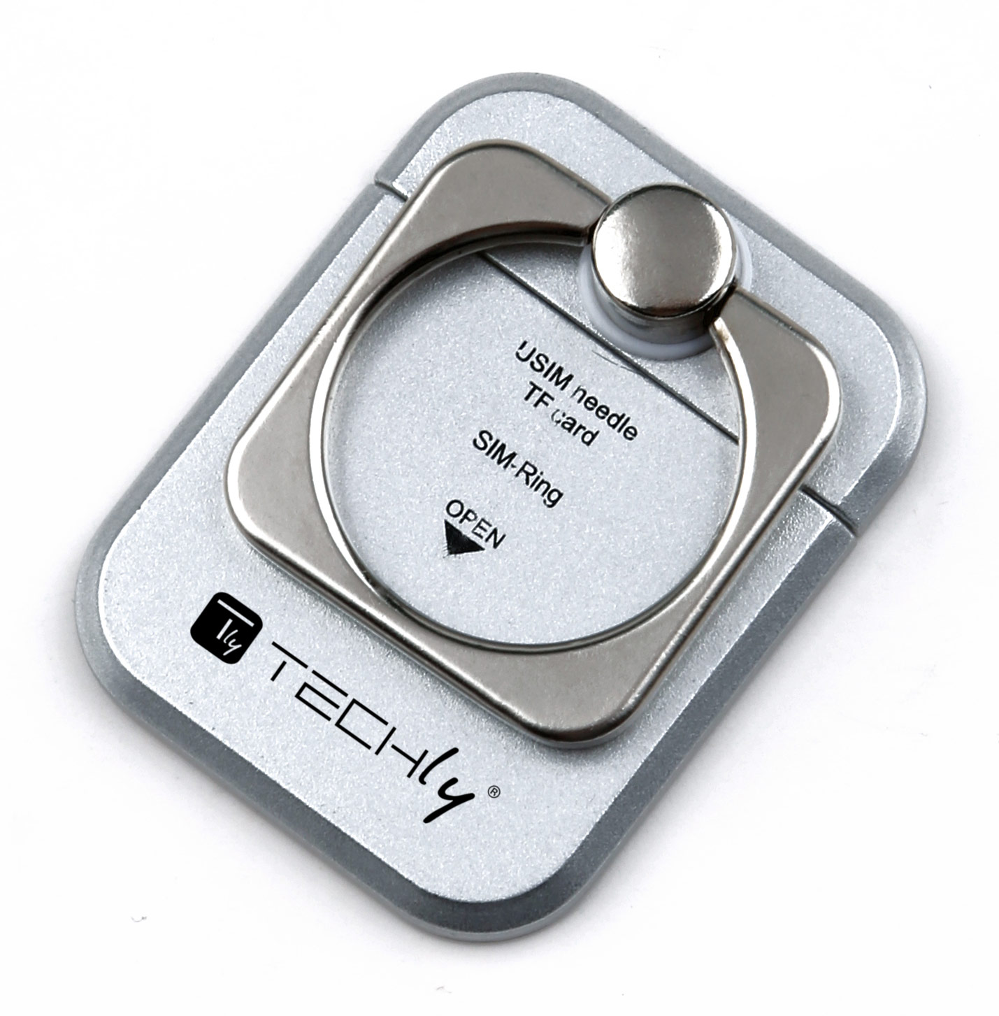 Anello e Supporto per Smartphone Silver TECHLY - immagine 10